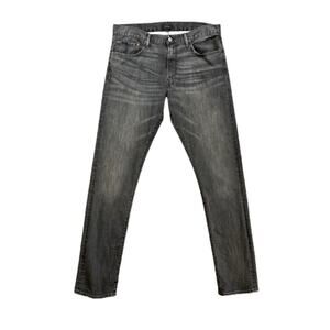 Polo Ralph Lauren Jeans Mens 34 Gray Slim Straight Stretch Mid Rise Washed Denim
